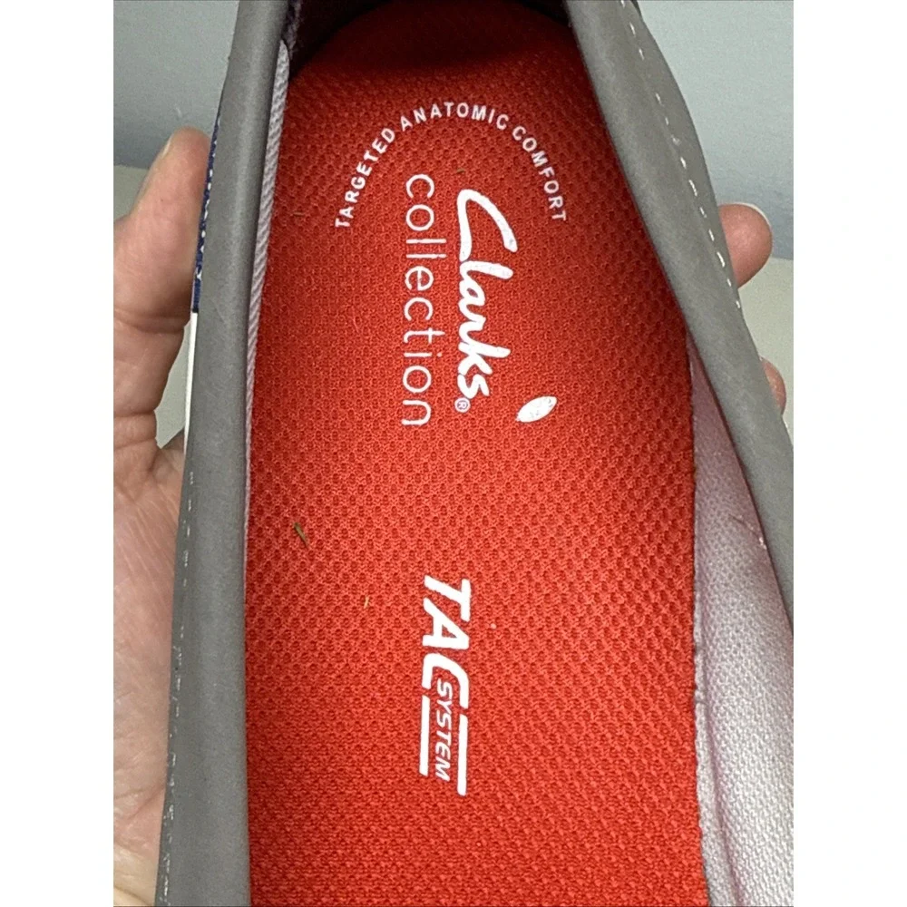 Clarks Collection  Crown & Ivy Mens Shoes Loafers Gray Comfort Sz 11.5 M